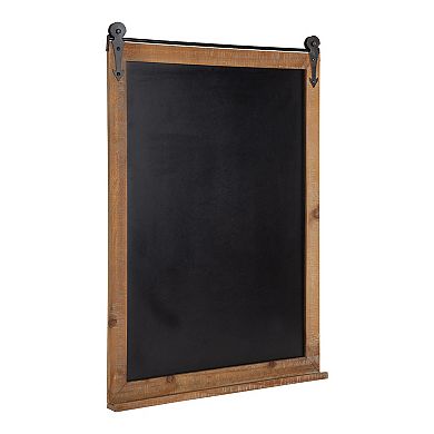 Kate and Laurel Cates Barn Door Chalkboard Framed Wall Decor