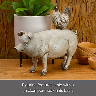 Elements Pig & Chicken Table Decor
