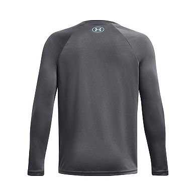 Boys 8-20 Under Armour Tech™ Hybrid Print Fill Long Sleeve Tee