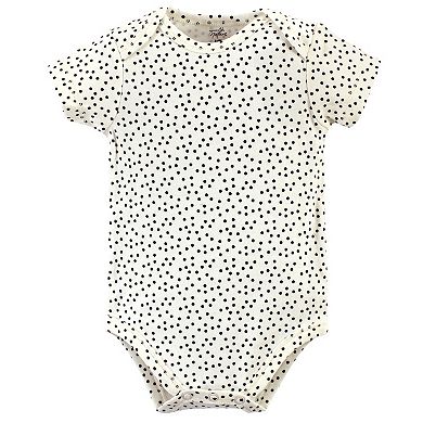 Touched by Nature Baby Girl Organic Cotton Bodysuits 5pk, Poppy