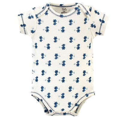 Touched by Nature Baby Girl Organic Cotton Bodysuits 5pk, Garden Floral