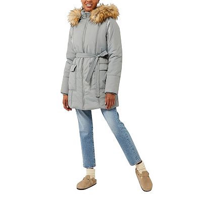 3in1 Rachel Maternity Coat Quilted Mid-Thigh Puffer