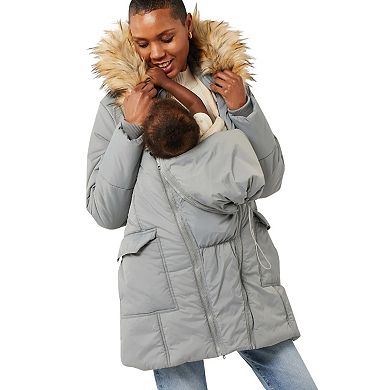 3in1 Rachel Maternity Coat Quilted Mid-Thigh Puffer