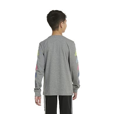 Toddler Boy adidas Meltdown Heather Long Sleeve Tee