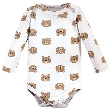 Infant Boy Cotton Long-Sleeve Bodysuits 5pk