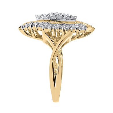 Irena Park 10k Gold 1 Carat T.W. Diamond Marquise Ring