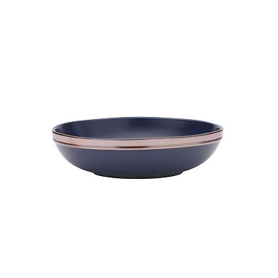 Mikasa Miller Blue 12-Piece Stoneware Dinnerware Set