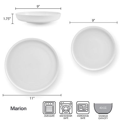 Mikasa Marion 12-Piece Bone China Dinnerware Set