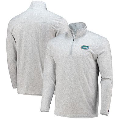 Men's Champion Heathered Gray Florida Gators Field Day Team Quarter-Zip Jacket