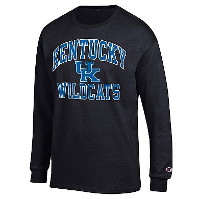 Men's Champion Black Kentucky Wildcats High Motor Long Sleeve T-Shirt