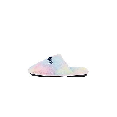 Youth FOCO Los Angeles Dodgers Rainbow Script Slippers