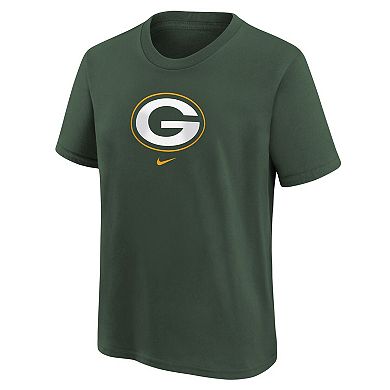 Youth Nike Green Green Bay Packers Logo T-Shirt