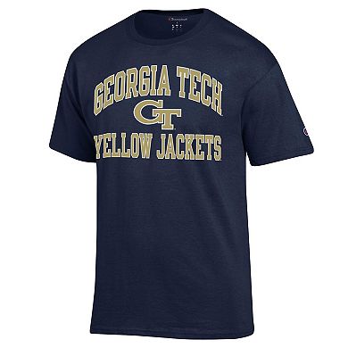 Men's Champion Navy Georgia Tech Yellow Jackets High Motor T-Shirt