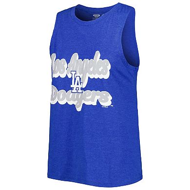 Women's Concepts Sport Gray/Royal Los Angeles Dodgers Wordmark Meter Muscle Tank Top & Pants Sleep Set