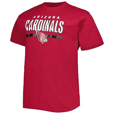 Men's Fanatics Branded Cardinal Arizona Cardinals Big & Tall Speed & Agility T-Shirt