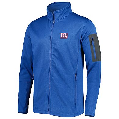 Men's Dunbrooke Heather Royal New York Giants Freestyle Coated Tech Fleece Full-Zip Jacket