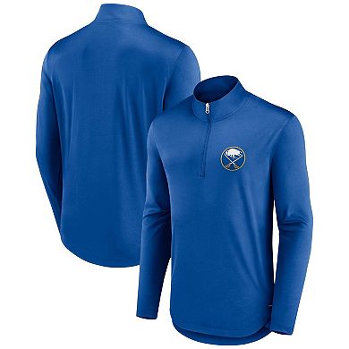 Men's Fanatics Branded Royal Buffalo Sabres Tough Minded Quarter-Zip Top