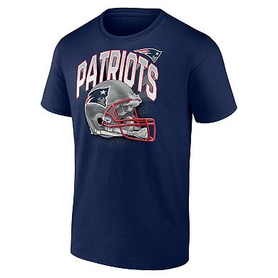 Men's Fanatics Branded Heathered Navy New England Patriots Big & Tall End Around T-Shirt