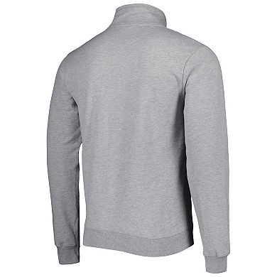 Men's Heather Gray Florida Gators Stack Essential Fleece Quarter-Zip Sweatshirt