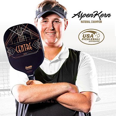 Franklin Sports Aspen Kern Pro Tournament Pickleball Paddle with Extra Grip MaxGrit Technology