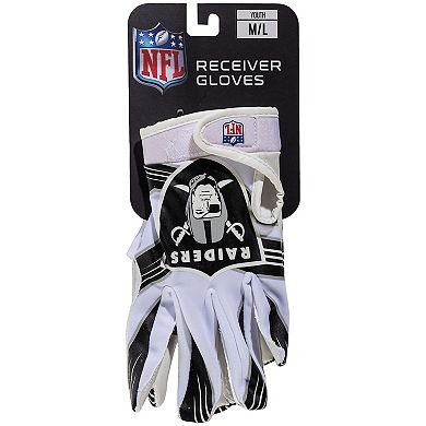 Franklin Sports NFL Raiders Youth Football Receiver Gloves