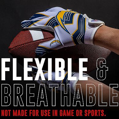Franklin Sports NFL Chargers Youth Football Receiver Gloves