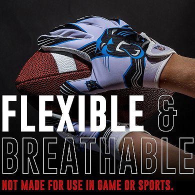 Franklin Sports Carolina Panthers Youth NFL Football Receiver Gloves