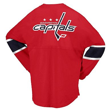 Women's Fanatics Branded Red Washington Capitals Jersey Long Sleeve T-Shirt