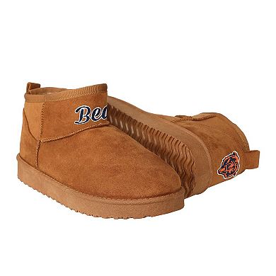 Women's FOCO Brown Chicago Bears Team Logo Fuzzy Fan Boots