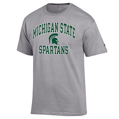 Men's Champion Heather Gray Michigan State Spartans High Motor T-Shirt