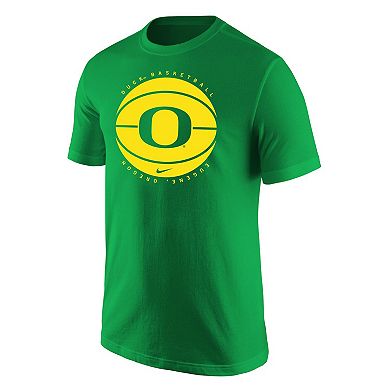 Men's Nike Green Oregon Ducks Basketball Logo T-Shirt