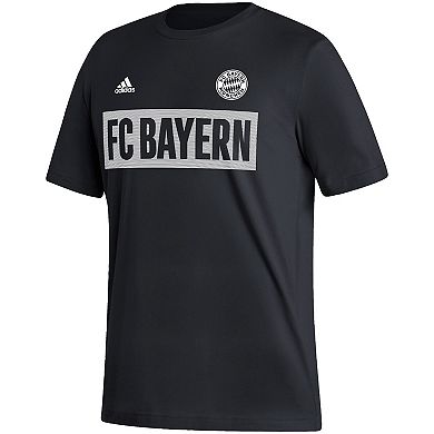 Men's adidas Black Bayern Munich Culture Bar T-Shirt
