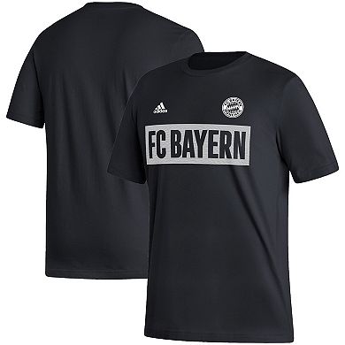 Men's adidas Black Bayern Munich Culture Bar T-Shirt