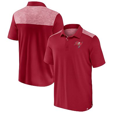 Men's Fanatics Branded Red Tampa Bay Buccaneers Long Shot Polo