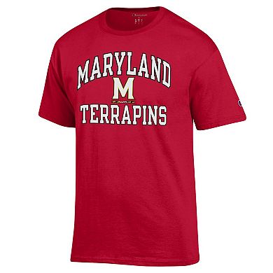 Men's Champion Red Maryland Terrapins High Motor T-Shirt