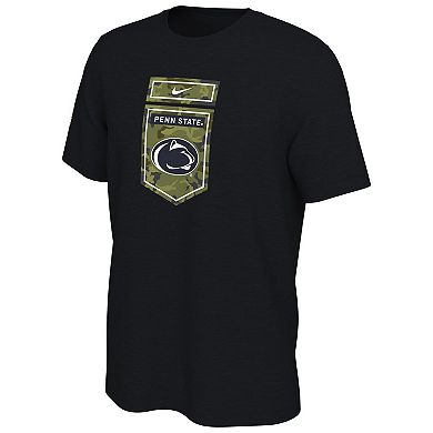 Men's Nike Black Penn State Nittany Lions Veterans Camo T-Shirt