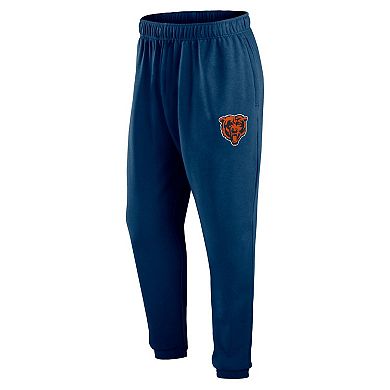 Men's Fanatics Branded Navy Chicago Bears From Tracking Sweatpants