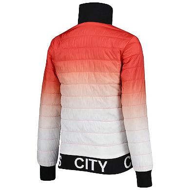 Women's The Wild Collective Red/White Kansas City Chiefs Color Block Full-Zip Puffer Jacket