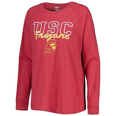 Women's Concepts Sport Cardinal/Gray USC Trojans Raglan Long Sleeve T-Shirt & Shorts Sleep Set