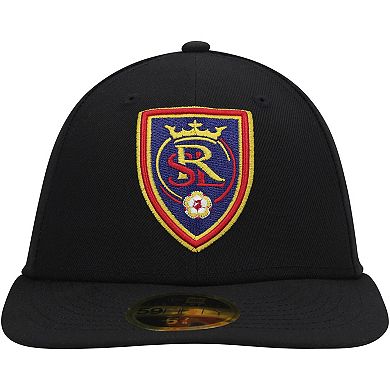 Men's New Era Black Real Salt Lake Primary Logo Low Profile 59FIFTY Fitted Hat