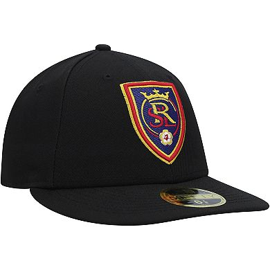 Men's New Era Black Real Salt Lake Primary Logo Low Profile 59FIFTY Fitted Hat