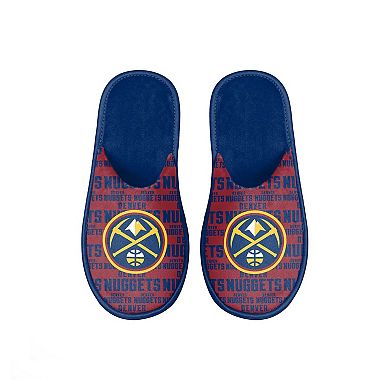 Youth FOCO Denver Nuggets Scuff Wordmark Slide Slippers