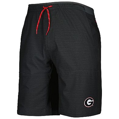 Men's Columbia Charcoal Georgia Bulldogs Twisted Creek Omni-Shade Omni-Shield Shorts