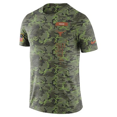 Men's Nike Camo Texas Longhorns Military T-Shirt