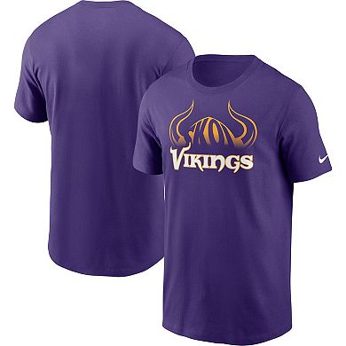 Men's Nike Purple Minnesota Vikings Hometown Collection Helmet T-Shirt