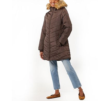 3in1 Lexi Chevron Quilted Maternity Puffer Coat