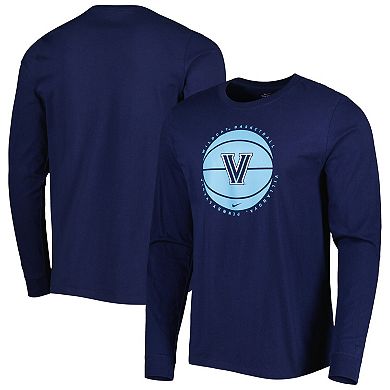 Men's Nike Navy Villanova Wildcats Basketball Long Sleeve T-Shirt