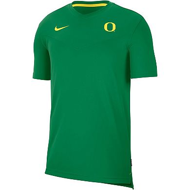 Men's Nike Green Oregon Ducks 2022 Coaches UV Performance T-Shirt