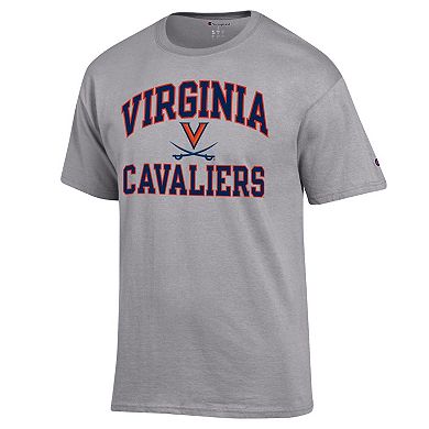 Men's Champion Heather Gray Virginia Cavaliers High Motor T-Shirt