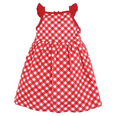 Hudson Baby Infant and Toddler Girl Cotton Dresses, Farm, 12-18 Months